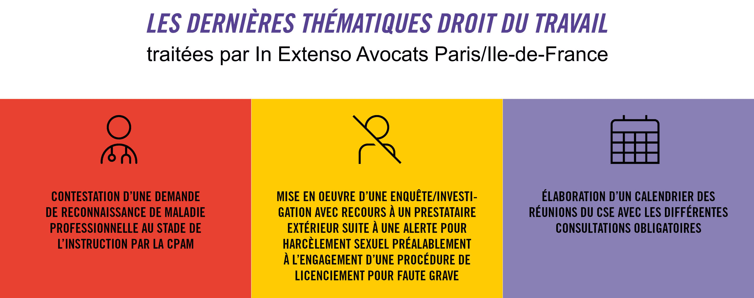 Thématiques en droit du travail et conseil social